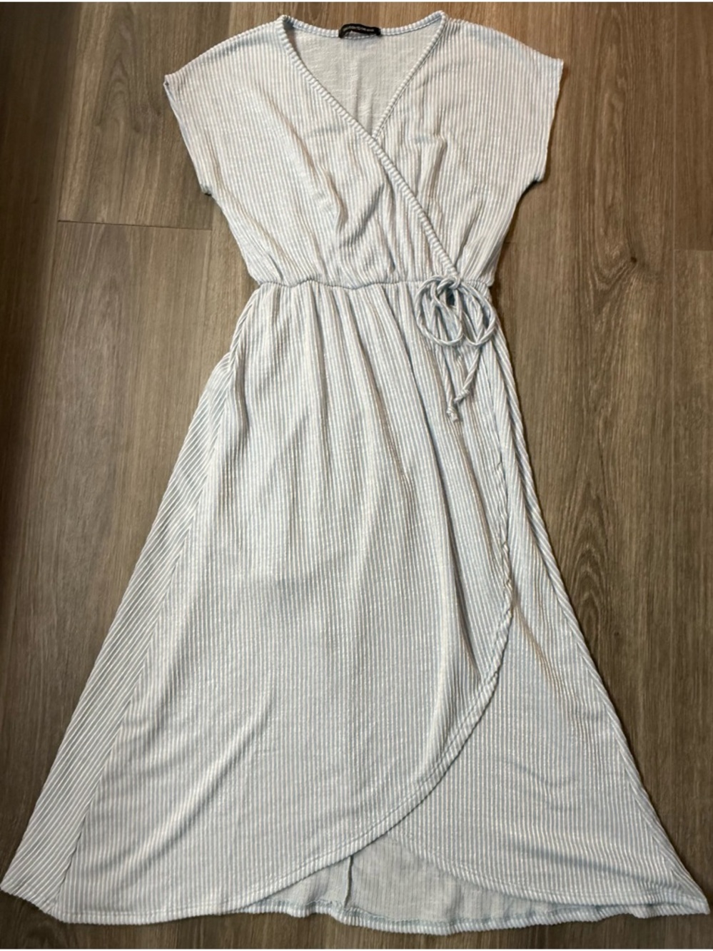 Caution To The Wind Womens Blue White Stripe Stretch Dress Nautical Festival